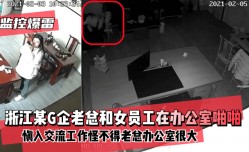 最新上市！【监控爆雷！】浙江某G企老总和女员工在办公室慎入交流工作XXX怪不得老总办公室很大