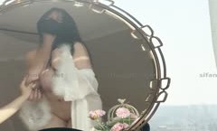 最新上市！【巨乳肥臀白虎穴】极品温柔妹mei妹mei『九儿』巨乳定制最新主题新作《白月光》1