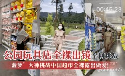 最新上市！【全网挑战】“菠萝”大神挑战中国超市全裸露出做[zuo]爱！公园玩具店全裸出镜！