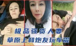 极品骚货人妻草原上和炮友玩车震